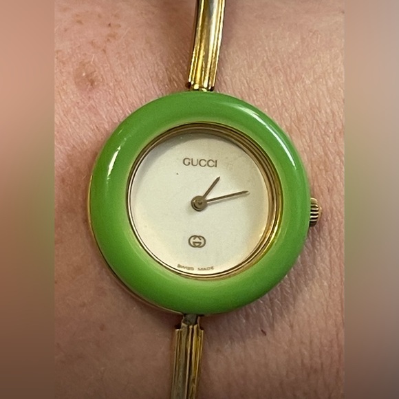 Vintage Green Bezel ONLY for Gucci 1100 or 11/12.2 Watch - Picture 4 of 4